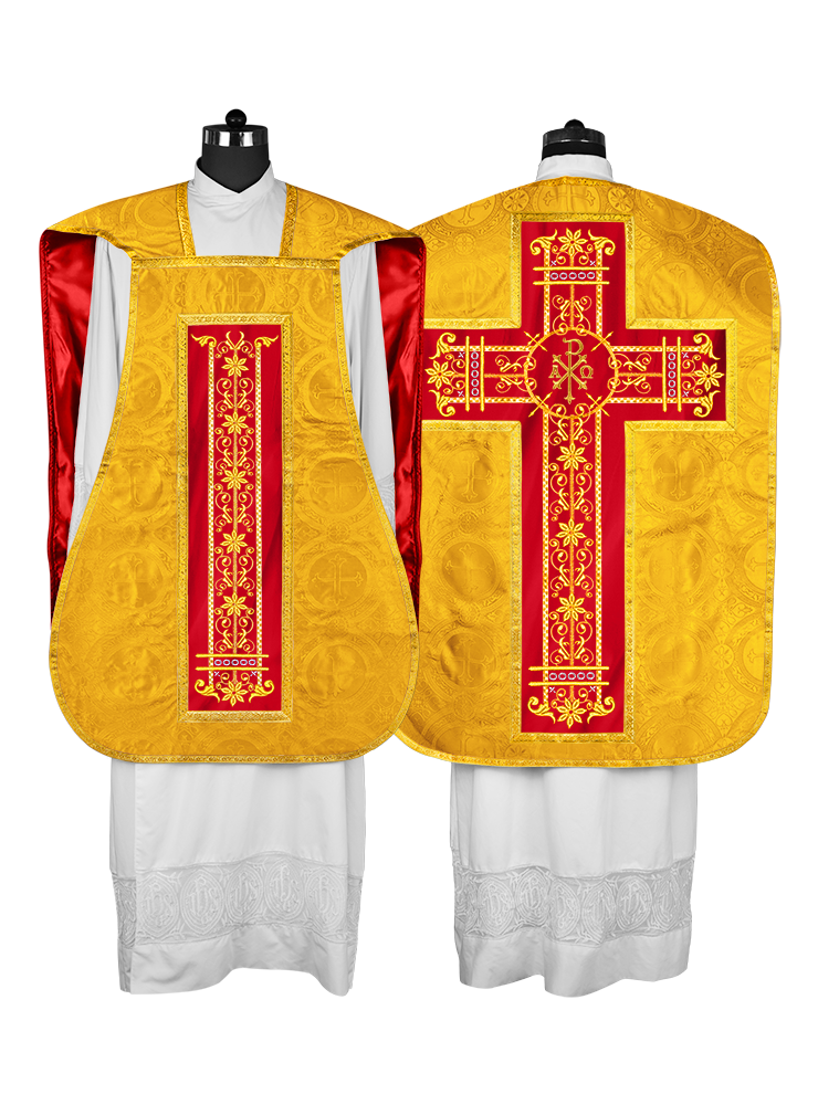 Vestimentas católicas con espalda de violín 