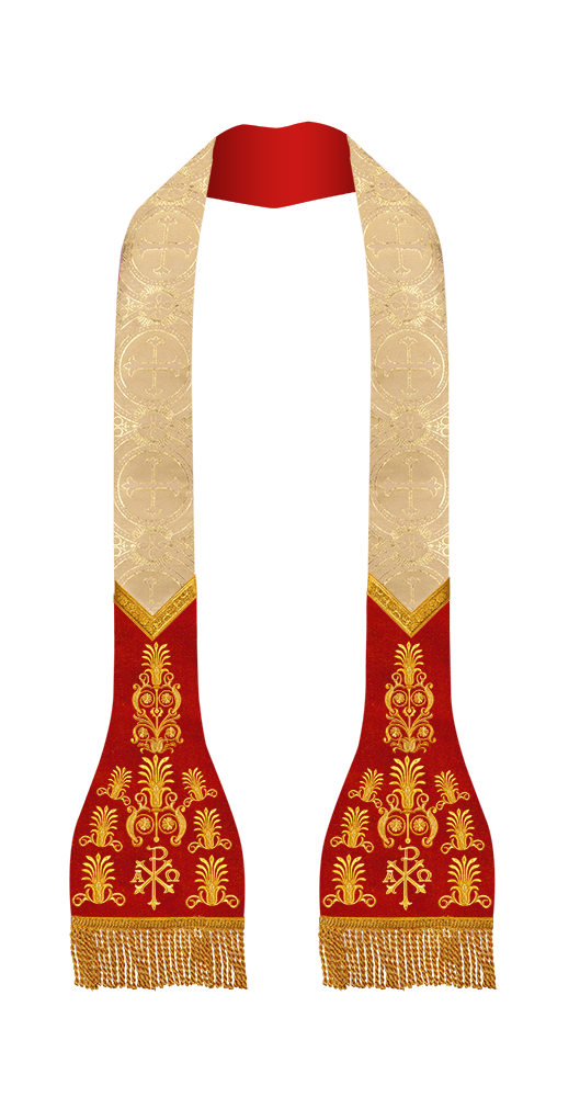 Roman Stole with embroidered motif