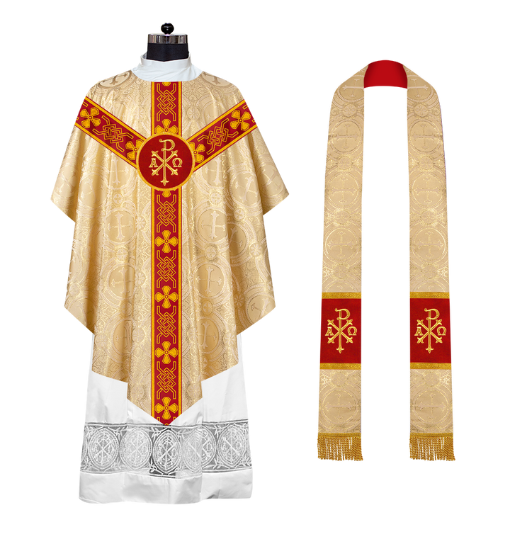 Pugin Chasuble with Designer orphrey