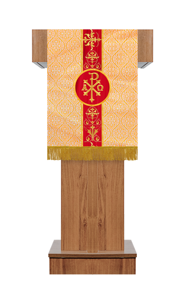Pulpit/Lectern with Embroidered Trim