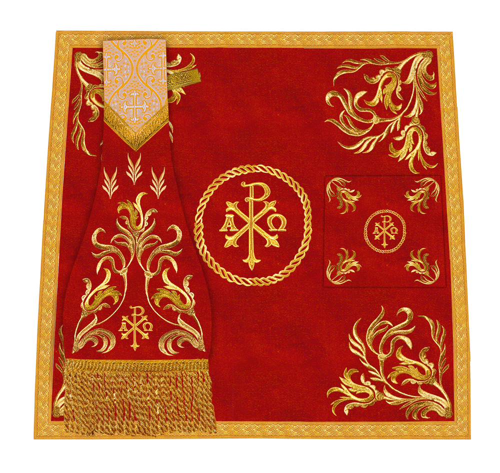 Mass set with golden embroidery