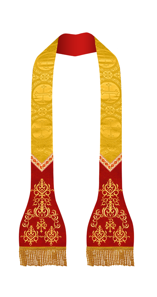 Roman Stole with Braided Trims