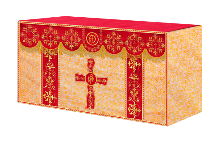 Altar Cloth with Spiritual Motif and Trims