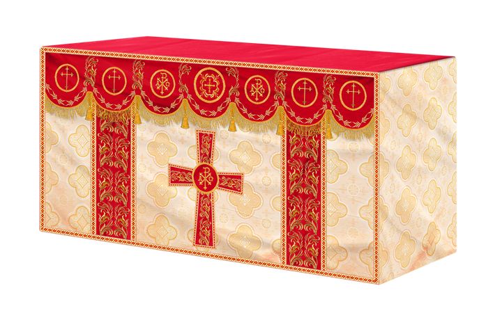 Altar Cloth with Liturgical Motif and Trims