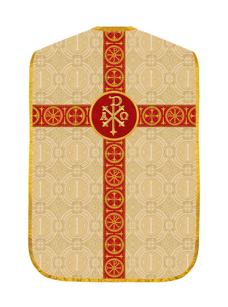 Roman Chasuble with Adorned Orphrey