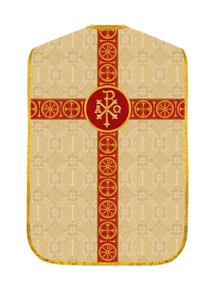 Roman Chasuble with Adorned Orphrey