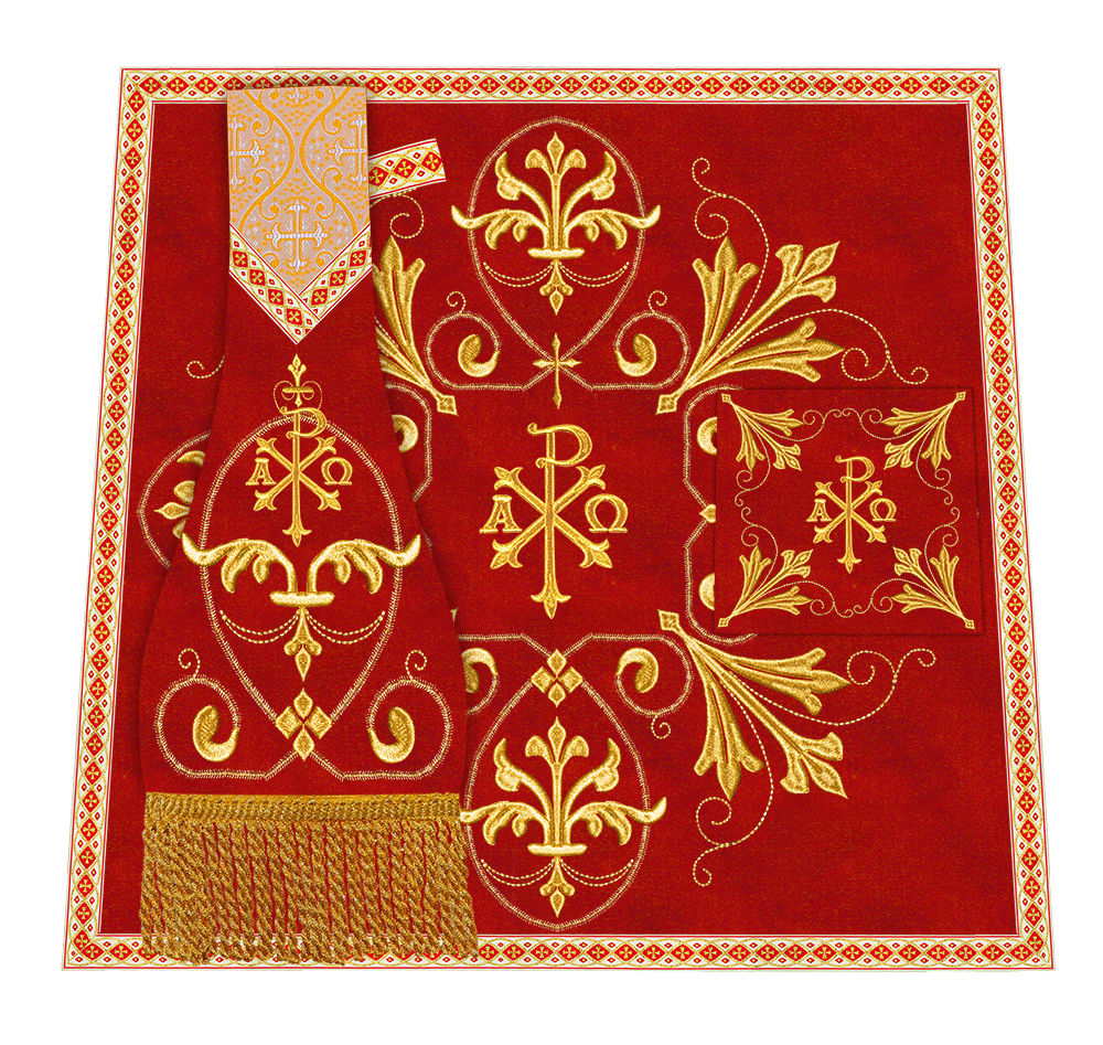 Spiritual Embroidery Mass Set Vestment