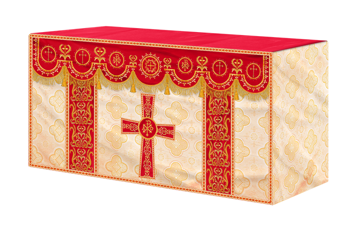 Communion Table Cloth with Embroidered Trims