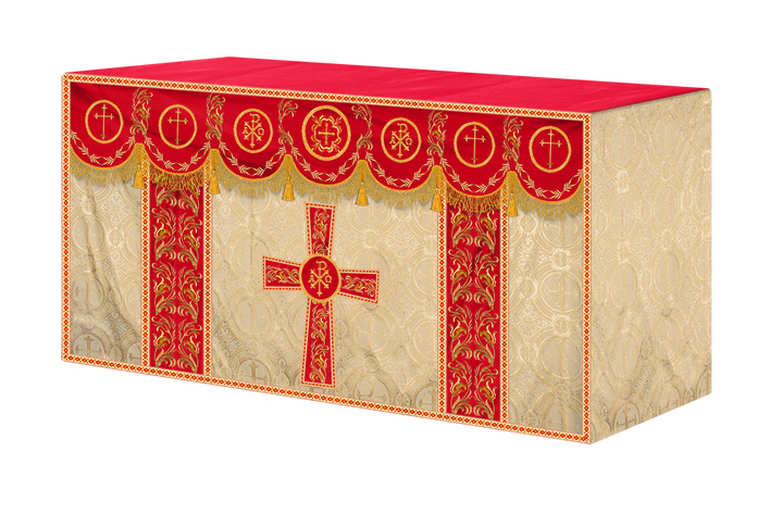 Altar Cloth with Liturgical Motif and Trims