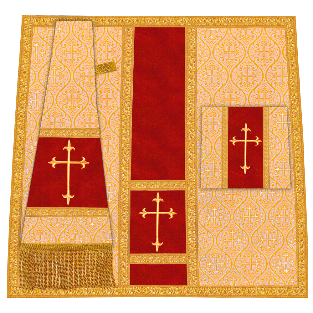 Roman chasuble with Motif and Trims