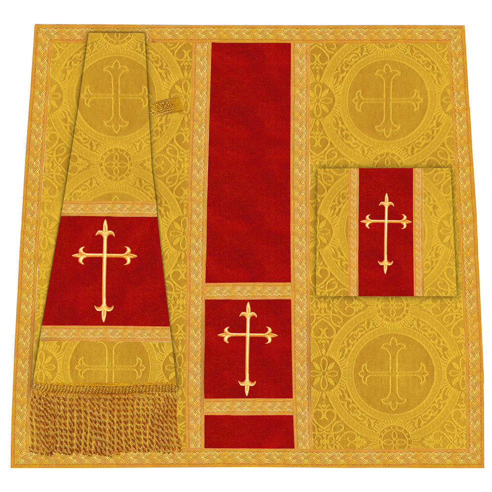 Roman chasuble with Motif and Trims