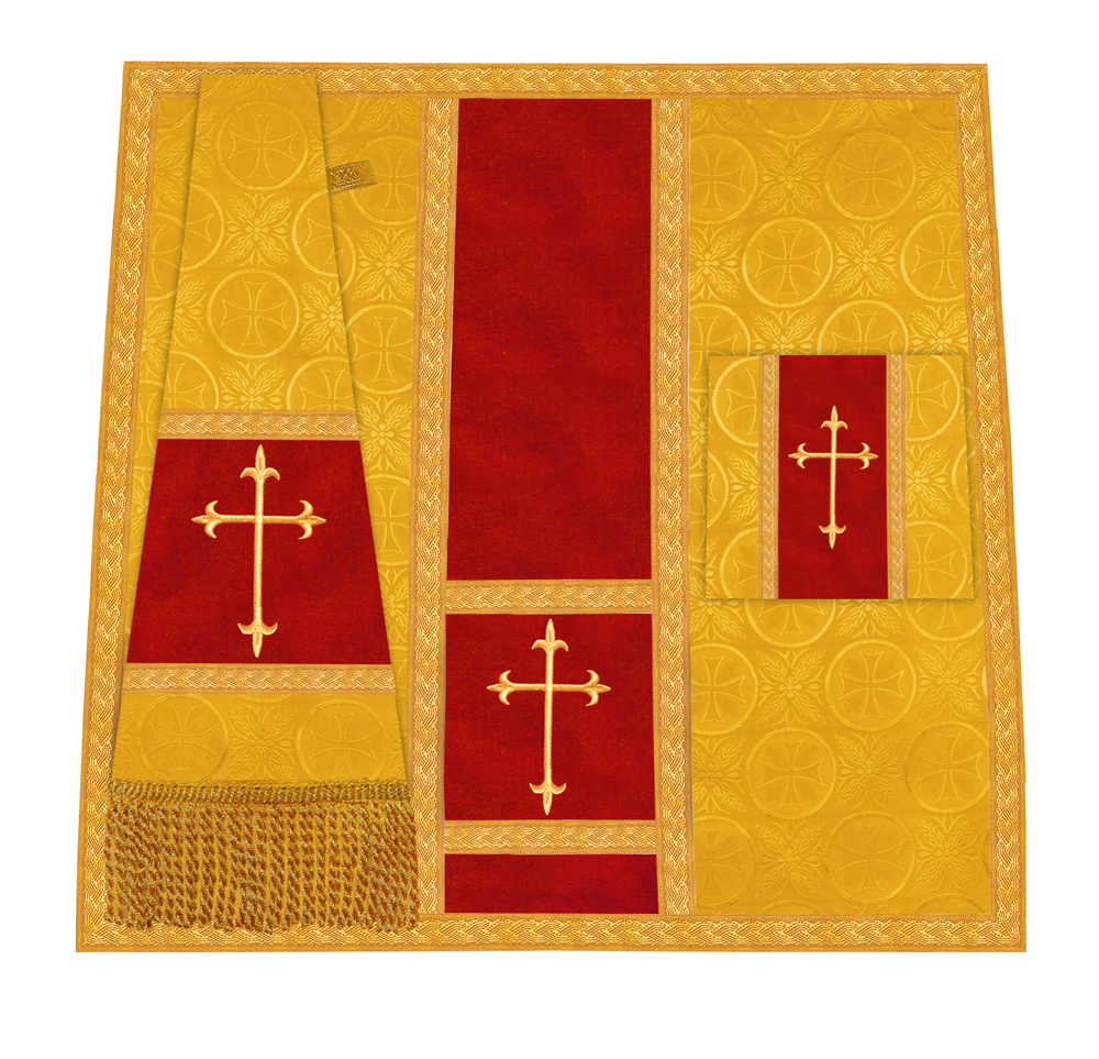 Handcrafted Altar Mass Set with Embroidered Motif