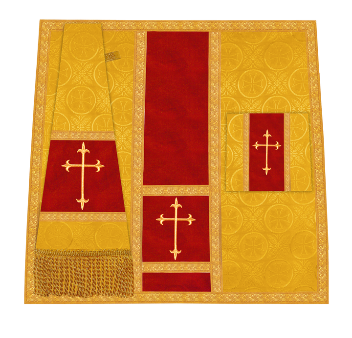 Handcrafted Altar Mass Set with Embroidered Motif
