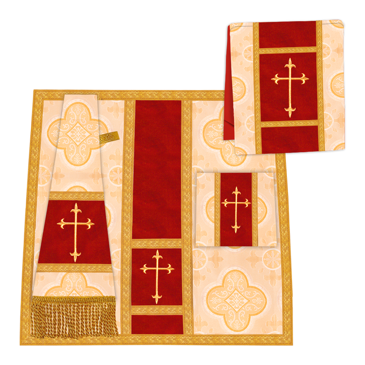 Golden Embroidery Gothic Chasuble Vestment