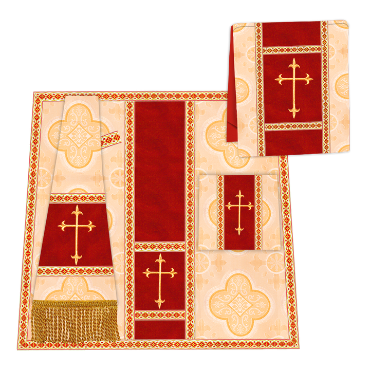 Gothic Chasuble with Spiritual Motif and Trims