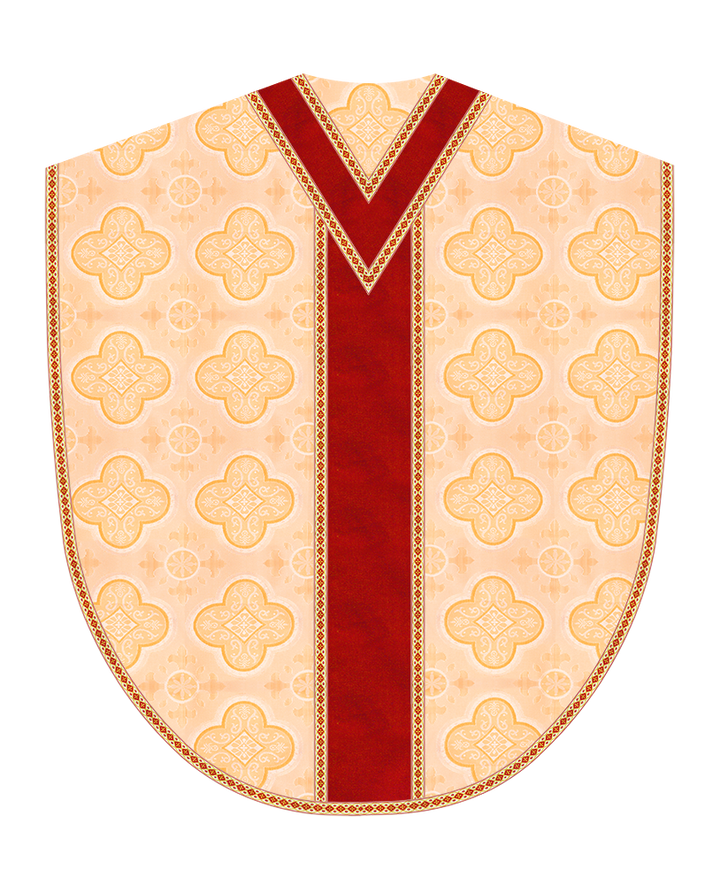 Borromean Chasuble Vestment Adorned With Woven Braids