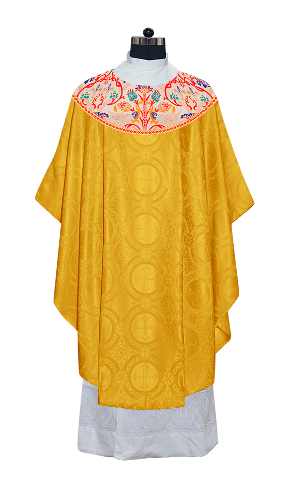 Tapestry Chasuble with Detailed Braids and Trims