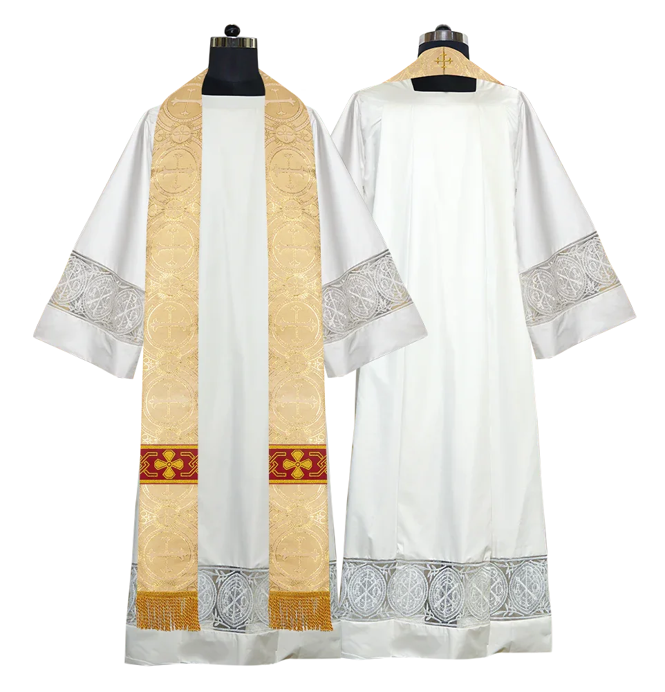 Gothic Cope with Adorned Detailed Braids