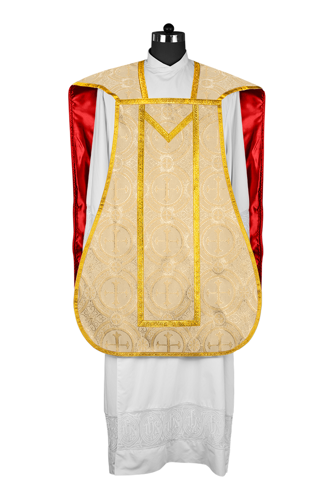 Roman Chasuble with adorned motif