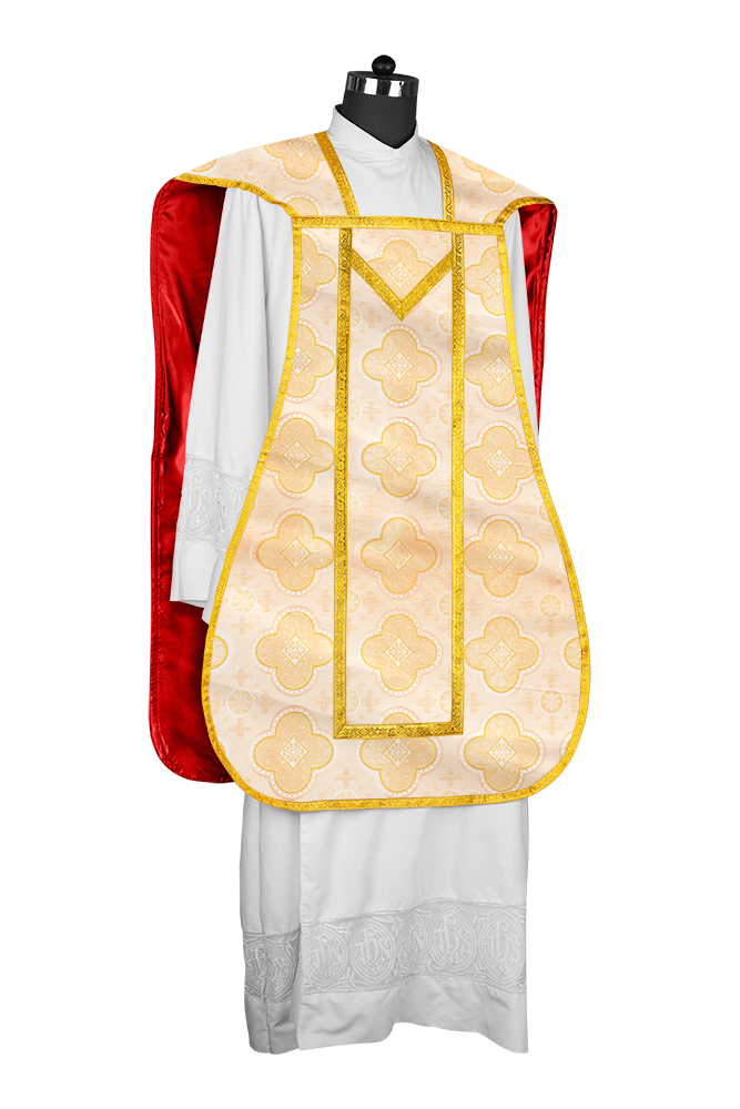 Roman Chasuble with adorned motif