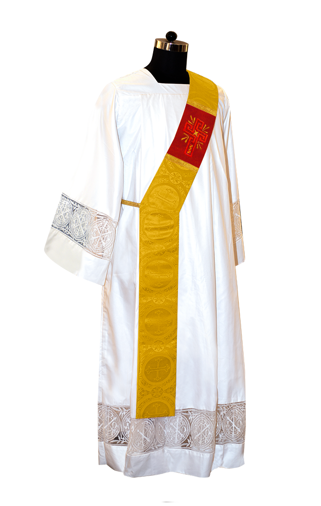 Glory Cross Adorned Deacon Stole