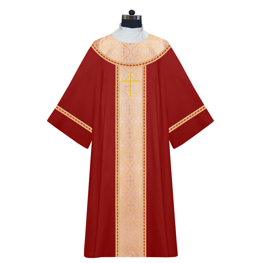 Dalmatics Vestments With Liturgical Cross motifs