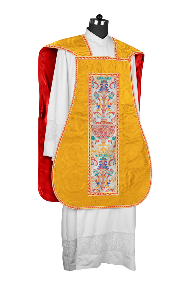 Coronation Tapestry Roman Chasuble with Braided Trims