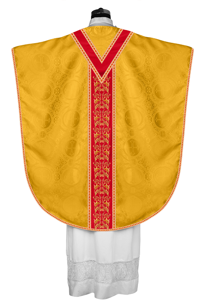 Liturgical Borromean Chasuble With Detailed Embroidery and Trims
