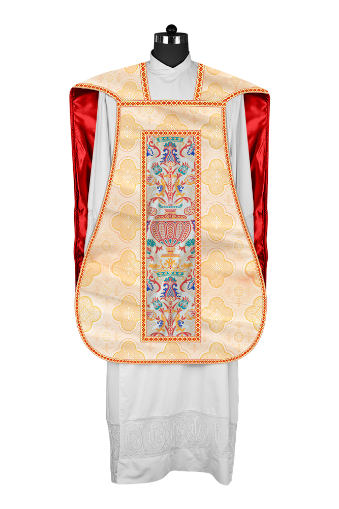 Coronation Tapestry Roman Chasuble with Braided Trims