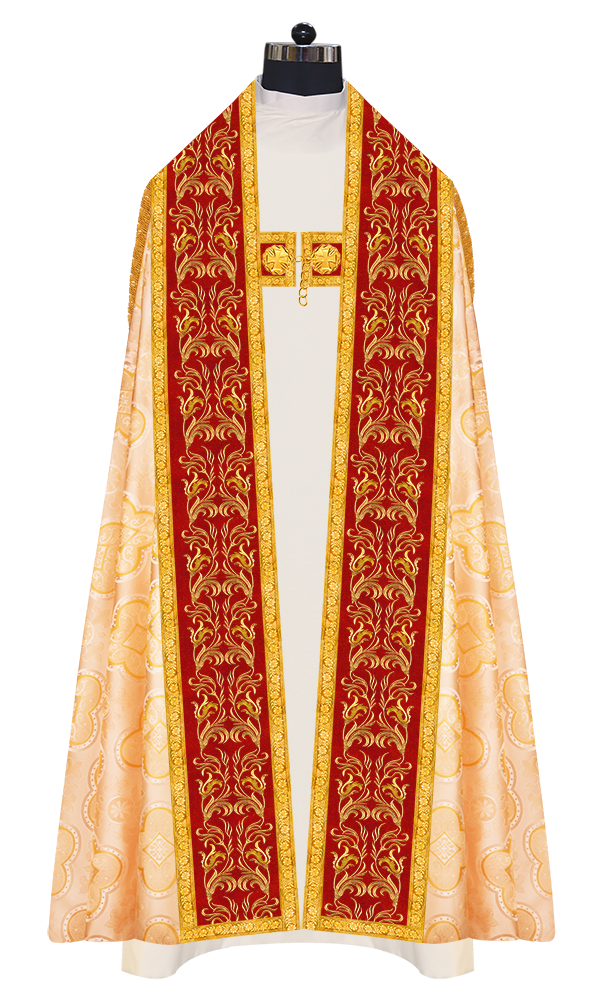 Roman Cope Vestment With Adorned Orphrey