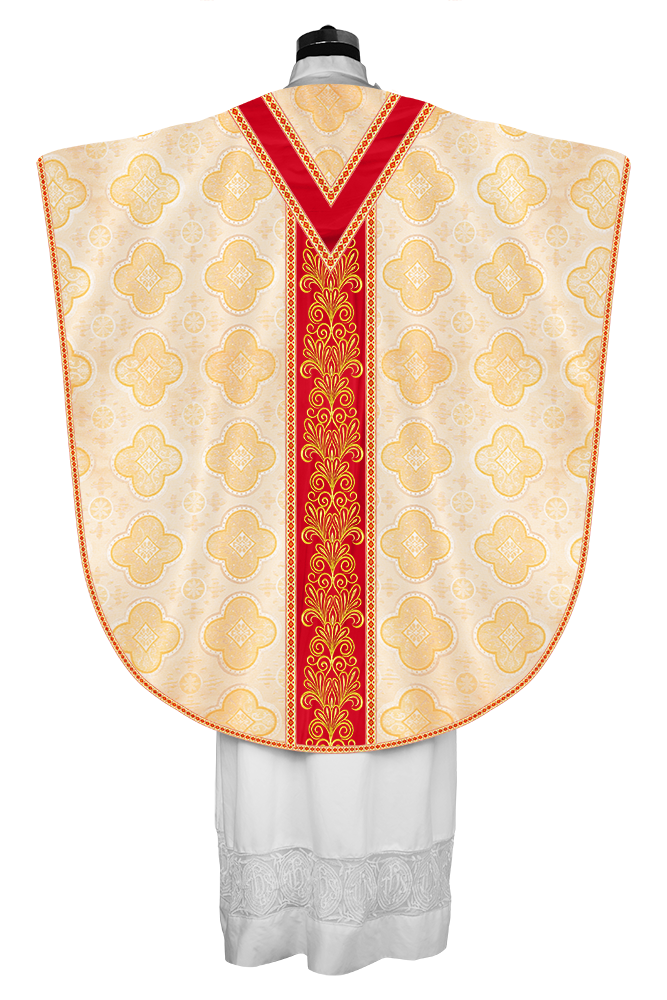 Spiritual Borromean Chasuble With Y Type Orphrey and Trims