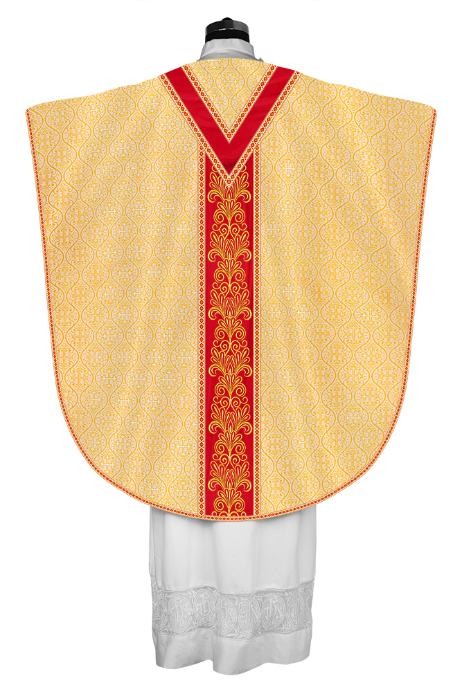 Spiritual Borromean Chasuble With Y Type Orphrey and Trims