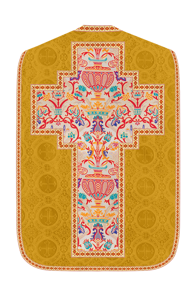 Coronation Tapestry Roman Chasuble with Braided Trims