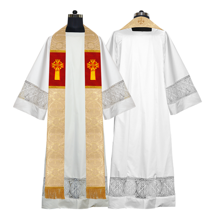 Clergy Stole with Celtic Cross Motif