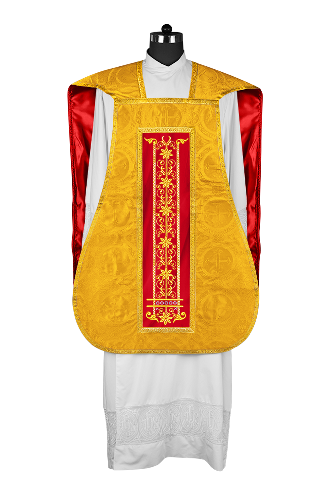 Vestimentas católicas con espalda de violín 