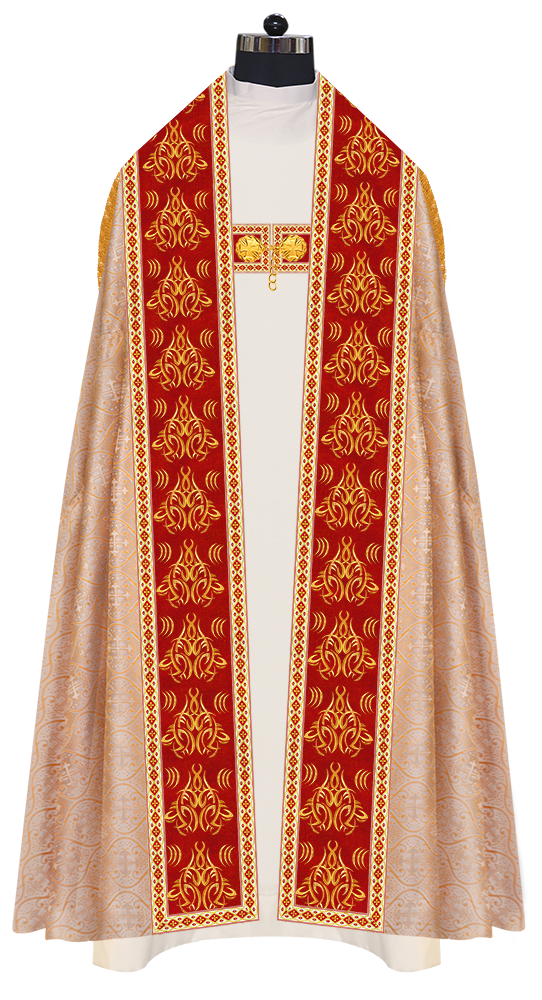 Traditional Embroidered Roman Cope Vestment