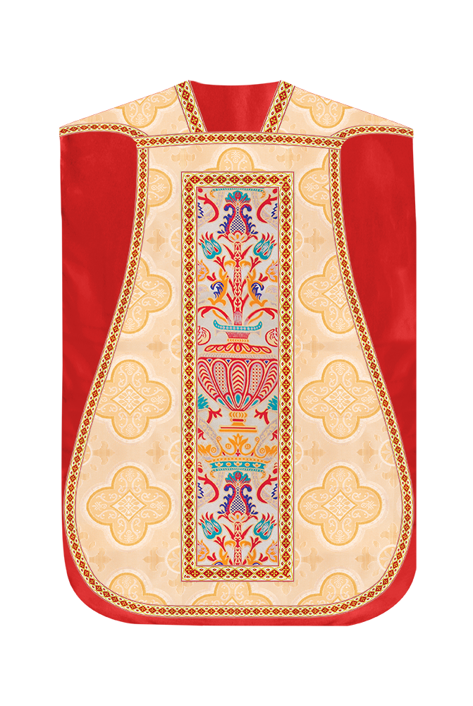 Coronation Tapestry Roman Chasuble with Braided Trims