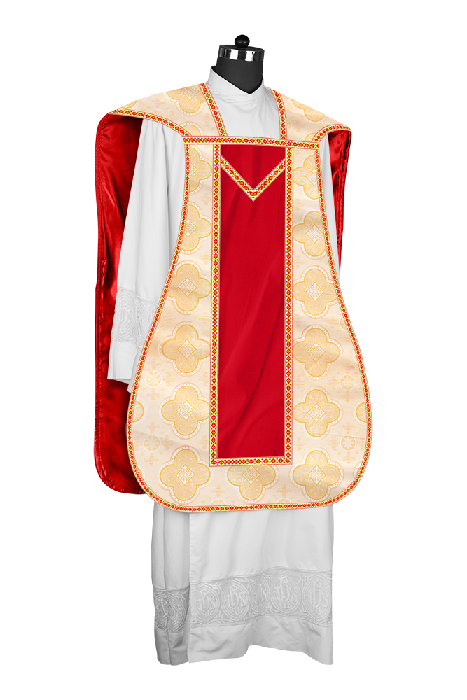 Roman chasuble with Motif and Trims