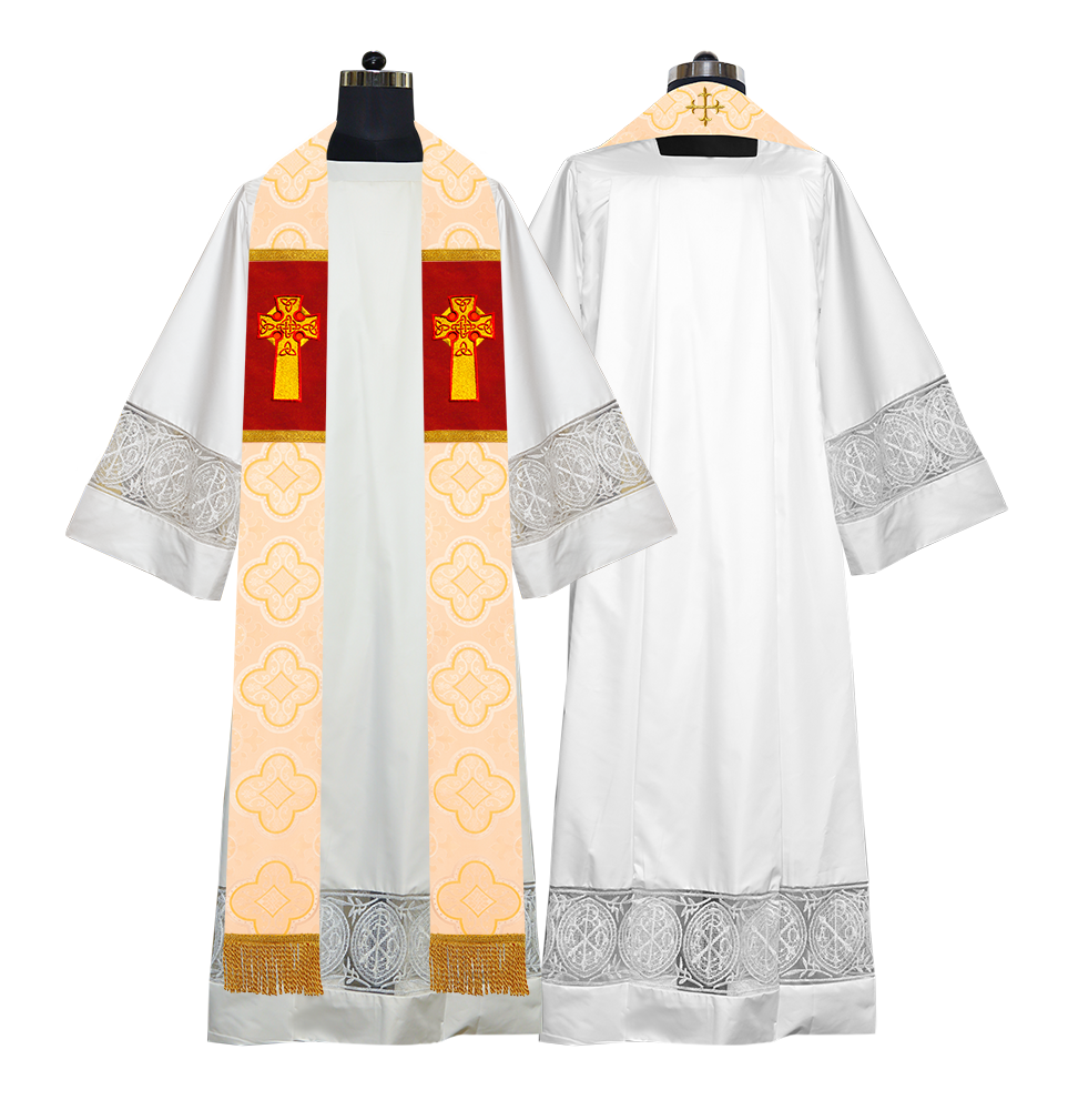 Clergy Stole with Celtic Cross Motif