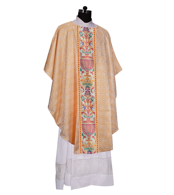 Coronation Tapestry Chasuble Braided with Trims