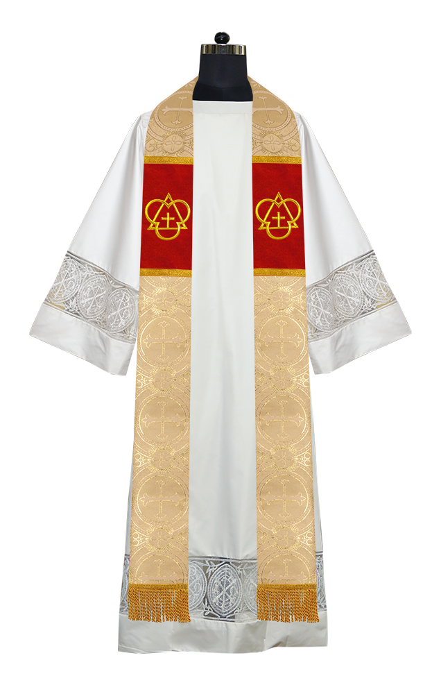 Trinity Motif Embroidered Clergy Stole