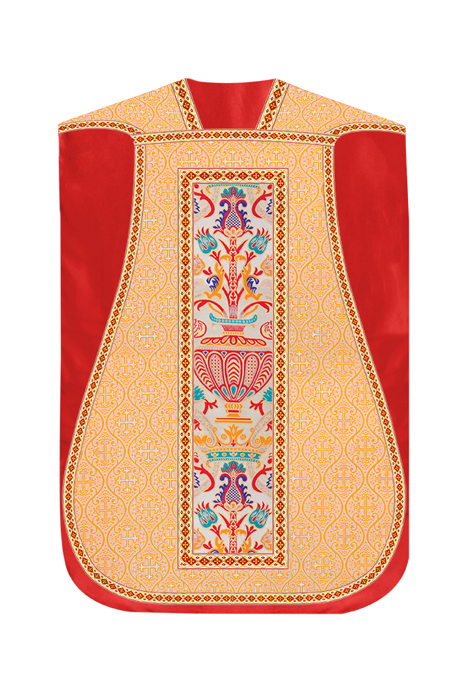 Coronation Tapestry Roman Chasuble with Braided Trims