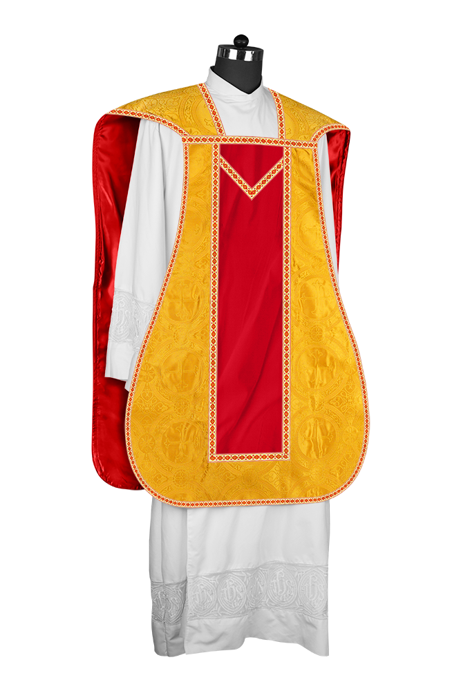 Roman chasuble with Motif and Trims