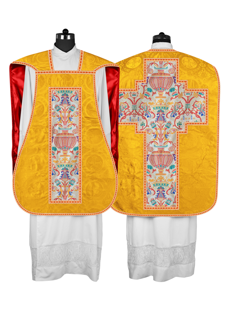 Coronation Tapestry Roman Chasuble with Braided Trims