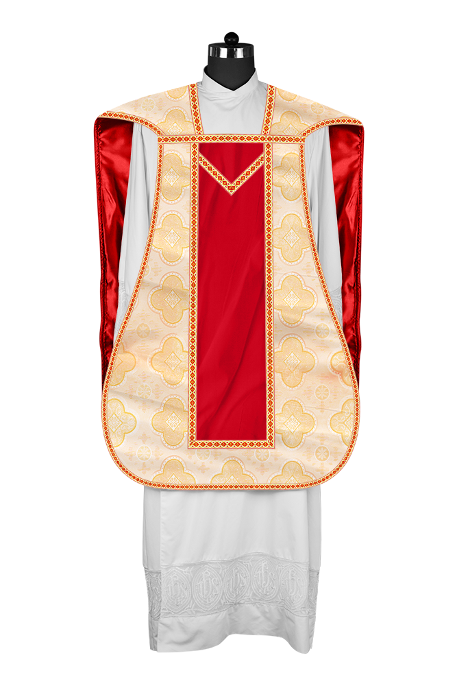 Roman chasuble with Motif and Trims