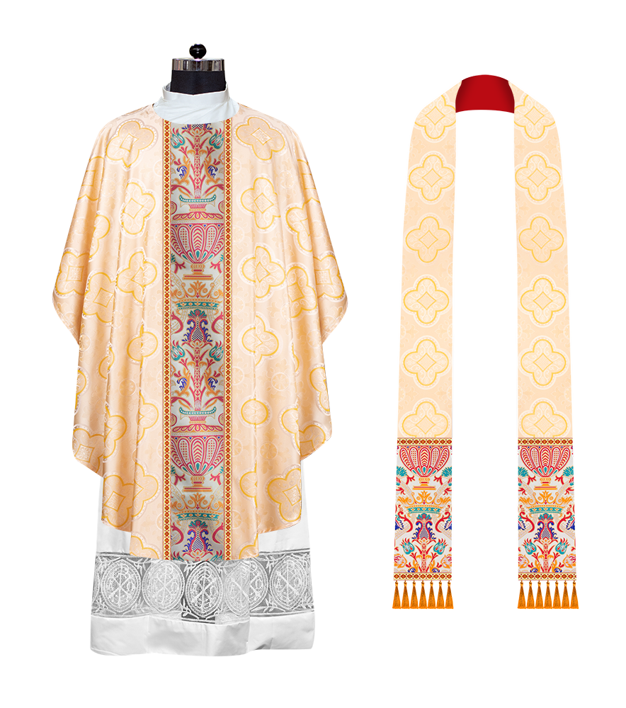 Coronation Tapestry Chasuble Braided with Trims
