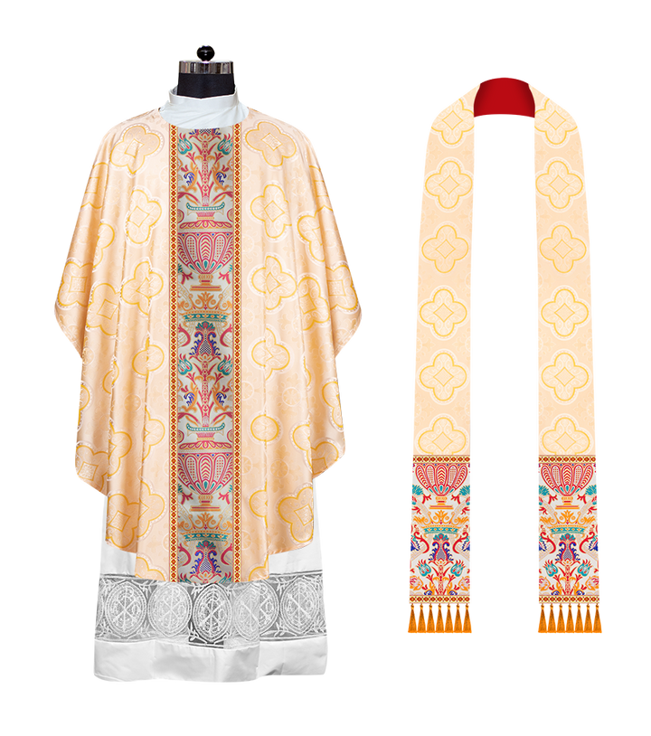 Coronation Tapestry Chasuble Braided with Trims