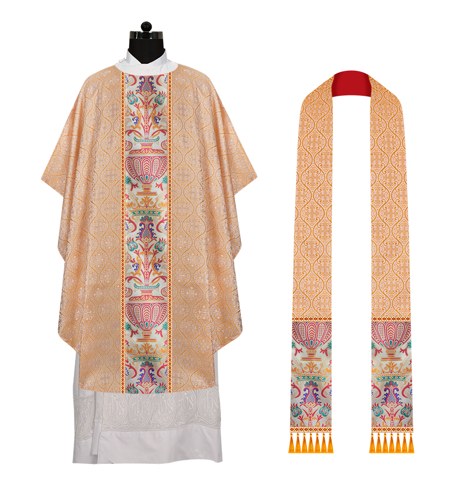 Coronation Tapestry Chasuble Braided with Trims