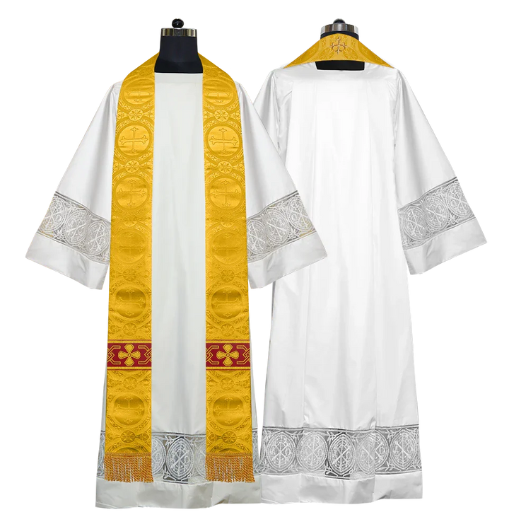 Gothic Cope with Adorned Detailed Braids