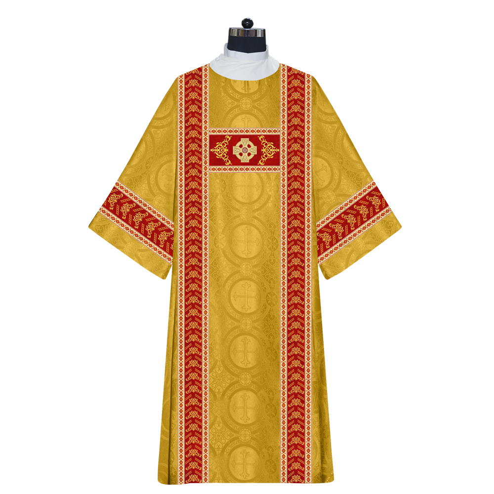 Liturgical Dalmatics With Ornate Braids and CEEC Logo